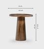 Spectra Side Table In Brown Finish