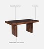 Speyer Sheesham Wood 6 Seater Dining Set In Provinical Teak Finish
