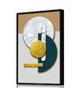 Spherical Multicolour Synthetic Wood Wall Art