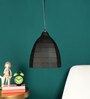Spherical Lamp Black & Gold Metal Hanging Light