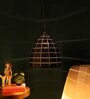 Spherical Lamp Black & Gold Metal Hanging Light