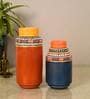 Spice Route Blue Terracotta (Set of 2) Vases