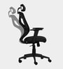 Spider Breathable Mesh Ergonomic Chair in Black Colour with Headrest