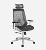 Spider Breathable Mesh Ergonomic Chair in White & Grey Colour
