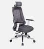 Spider Breathable Mesh Ergonomic Chair with Adjustable Lumbar Support & Handle in White Colour