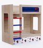 Spiderman Bunk Bed in Oak Finish with Drawer Storage