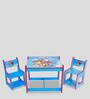Spiderman Themed Activity Table with 2 Chairs in Blue Colour