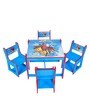 Spiderman Themed Activity Table with 4 Chairs in Blue Colour