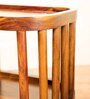 Spindle End Table In Natural Finish