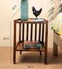 Spindle End Table In Natural Finish