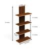 Spine Floating Mdf Wall Shelf In Brown