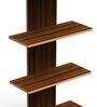 Spine Floating Mdf Wall Shelf In Brown