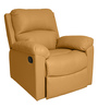 Spino Leatherette Manual 1 Seater Recliner in Camel Colour