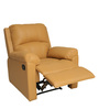 Spino Leatherette Manual 1 Seater Recliner in Camel Colour