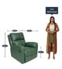 Spino Leatherette Manual 1 Seater Recliner In Green Colour