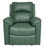 Spino Leatherette Manual 1 Seater Recliner In Green Colour