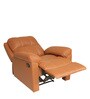Spino Leatherette Manual 1 Seater Recliner in Tan Colour