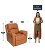 Spino Leatherette Manual 1 Seater Recliner in Tan Colour