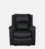 Spino Leatherette Manual 1 Seater Recliner In Black Colour