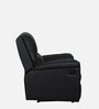 Spino Leatherette Manual 1 Seater Recliner In Black Colour