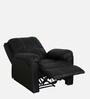 Spino Leatherette Manual 1 Seater Recliner In Black Colour