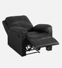 Spino Leatherette 1 Seater Manual Recliner In Black Colour
