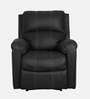 Spino Leatherette 1 Seater Manual Recliner In Black Colour