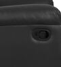 Spino Leatherette 1 Seater Manual Recliner In Black Colour