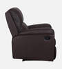 Spino Leatherette 1 Seater Manual Recliner In Brown Colour