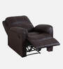 Spino Leatherette 1 Seater Manual Recliner In Brown Colour