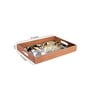Spiral Black & White MDF Wood Rectangle Serving Trays
