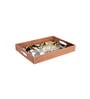 Spiral Black & White MDF Wood Rectangle Serving Trays