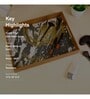 Spiral Black & White MDF Wood Rectangle Serving Trays