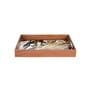 Spiral Black & White MDF Wood Rectangle Serving Trays