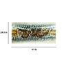 Spiral Embossed Original Painting On Metal Sheet