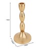 Spiral Gold Aluminium Candle Holder