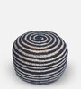 Spiral Natural Jute Pouffe