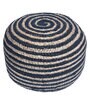 Spiral Natural Jute Pouffe