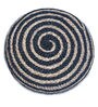 Spiral Natural Jute Pouffe