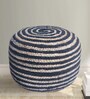 Spiral Natural Jute Pouffe