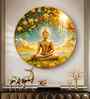 Spiritual Buddha Acrylic Round Wall Art