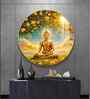 Spiritual Buddha Acrylic Round Wall Art