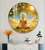 Spiritual Buddha Acrylic Round Wall Art