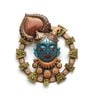 Iron Spiritual Wal Art In Blue