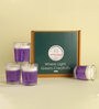 Spiritual Purple Gel Candle Set of 4 Decorative Candles