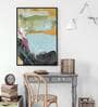 Splash Multicolour Synthetic Wood Wall Art