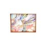 Splash Multicolour  & Gold MDF Wood Rectangle Serving Trays