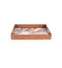 Splash Multicolour  & Gold MDF Wood Rectangle Serving Trays