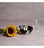 (Set Of 2) Splash Stoneware Snack Bowl (Black & White)