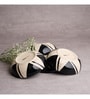 (Set Of 2) Splash Stoneware Snack Bowl (Black & White)